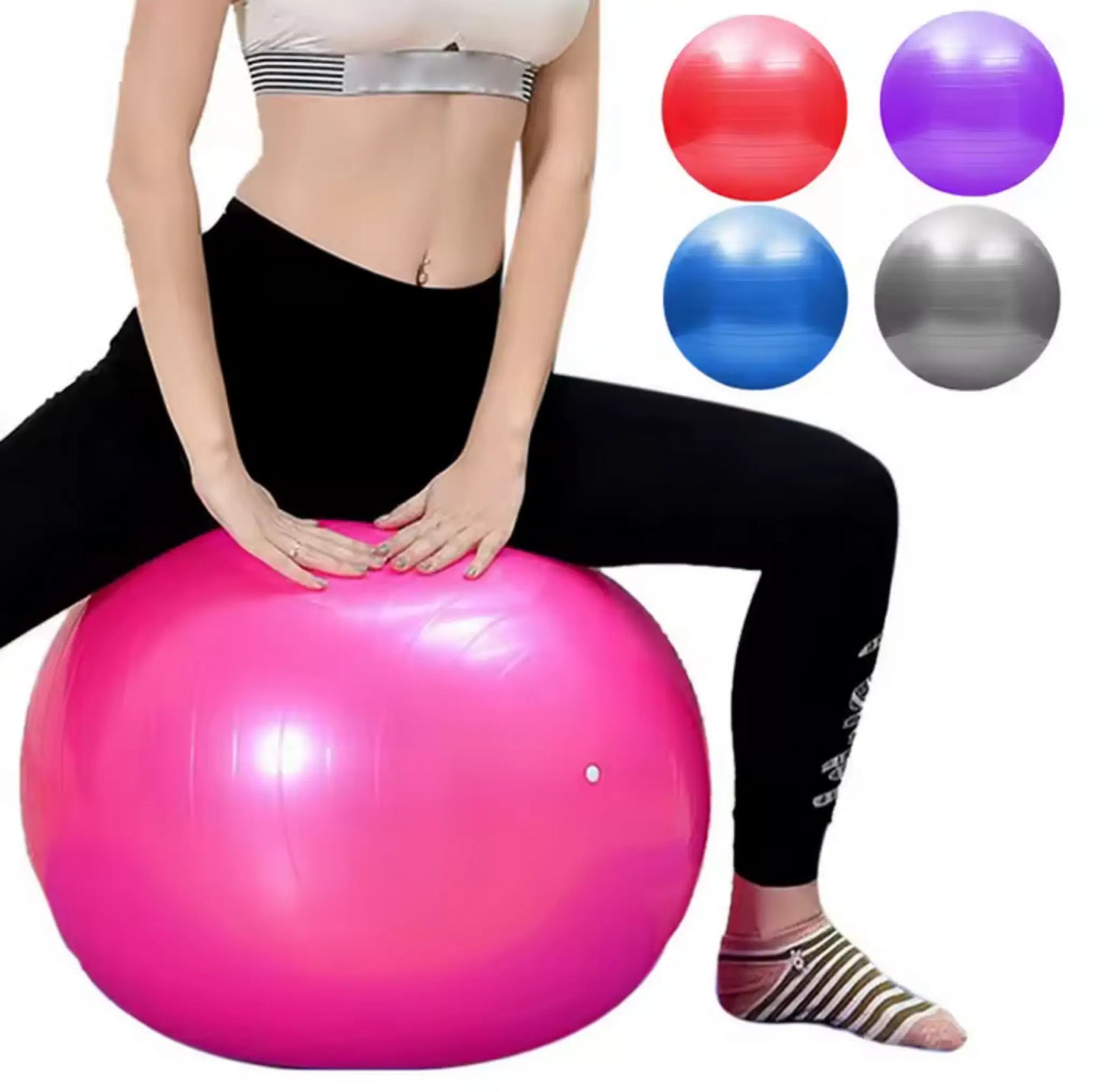 Pilates- och yogaboll för träning och balans