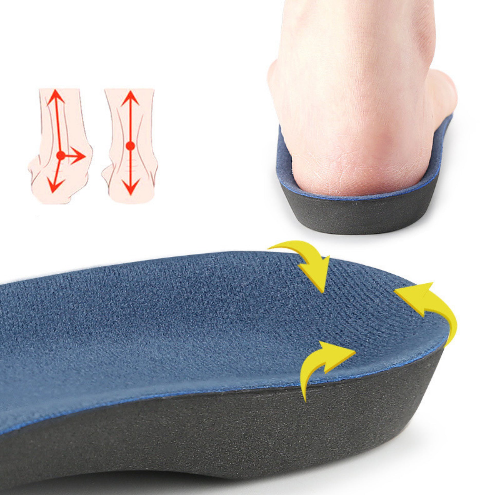 Halvsula som stabiliserar hälen och hjälper till att korrigera pronation.