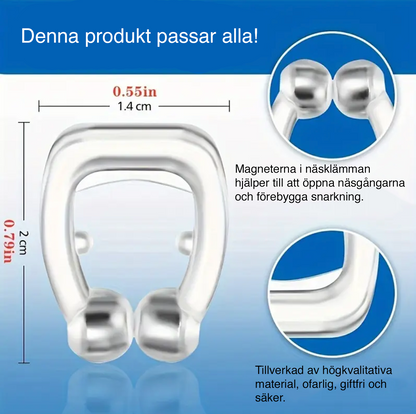 Magnetiske næseklemmer mod snorken (5 stk.)