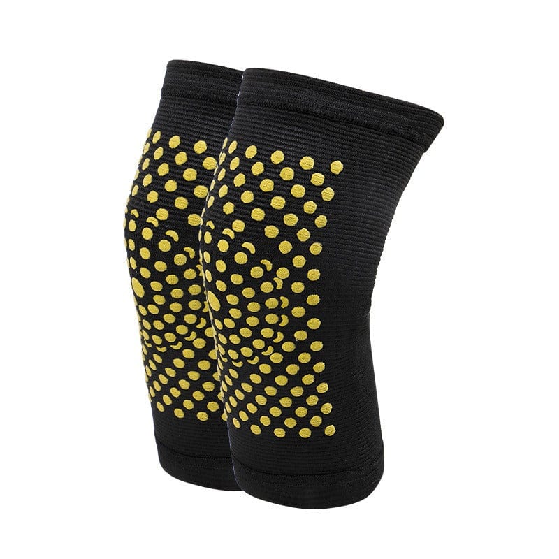 Knäskydd som bärs runt knät för värmande komfort