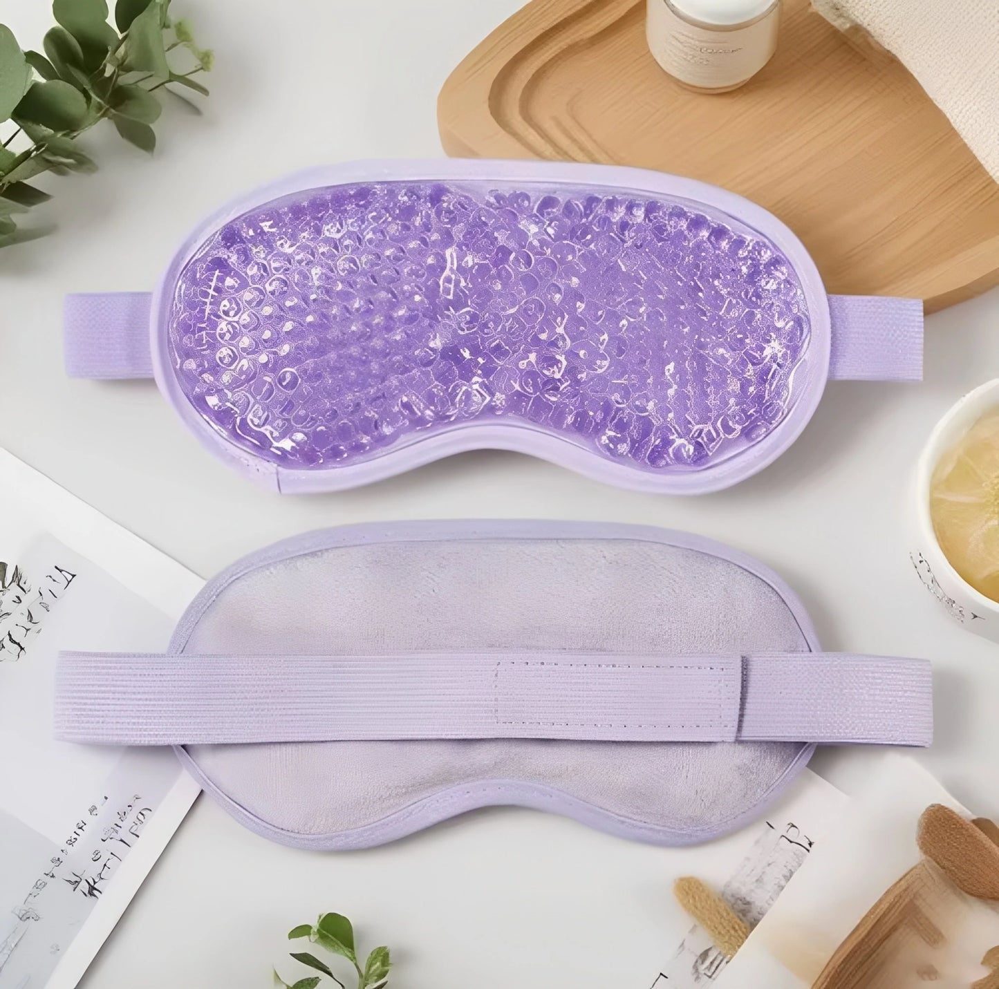 Närbild på flexibla gelkulor som fördelar kyla jämnt