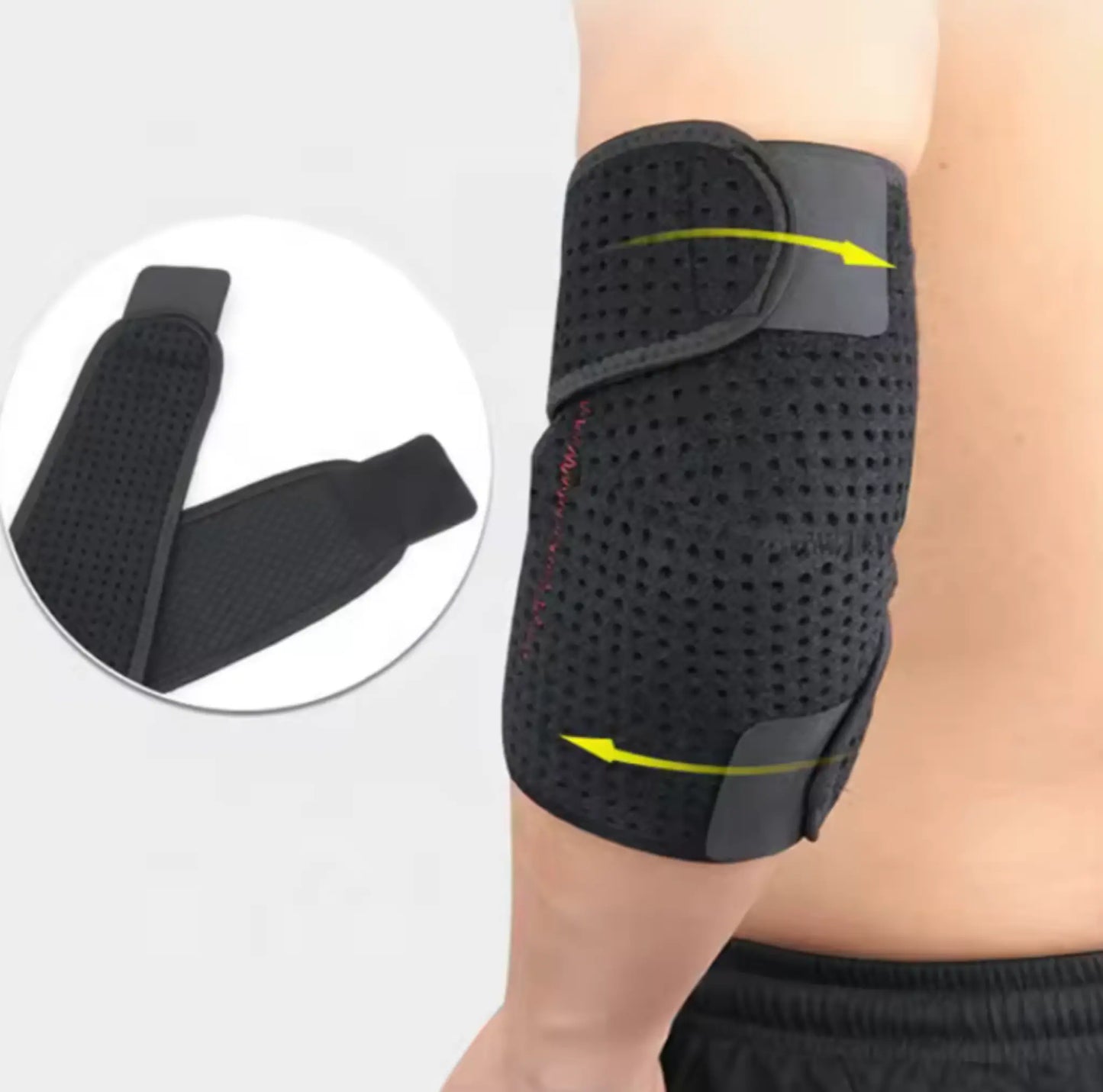 Närbild på elastiskt material och justerbar passform