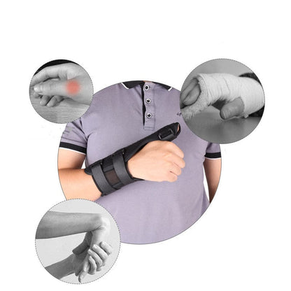 Tumstöd med handledsstöd som stabiliserar handen vid vardagliga rörelser