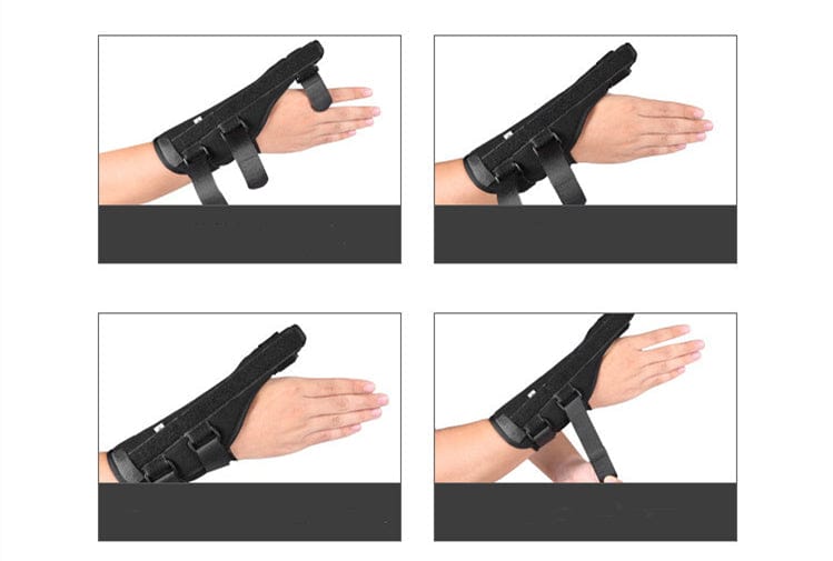 Ergonomiskt tumstöd som avlastar tumroten och stabiliserar handleden