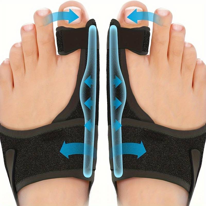 Komfortable tåseparatorer til Hallux Valgus, til brug både dag og nat