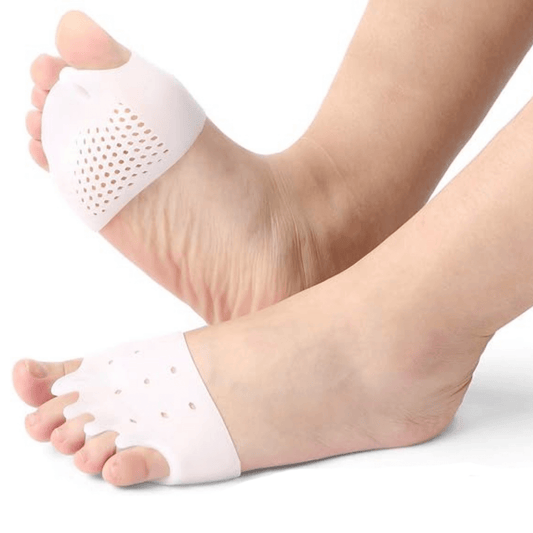 Tåseparerare för 5 tår som ger jämn separation vid hallux valgus