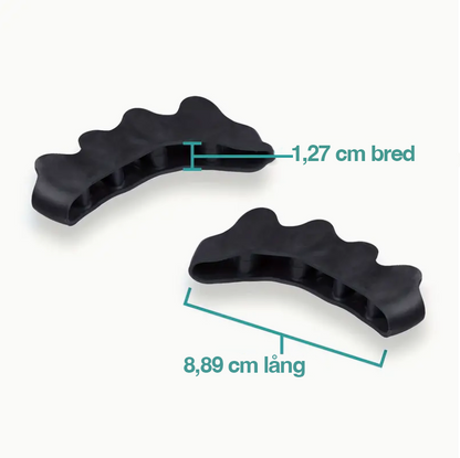 Sort tåseparator (2 stk.), Hallux Valgus