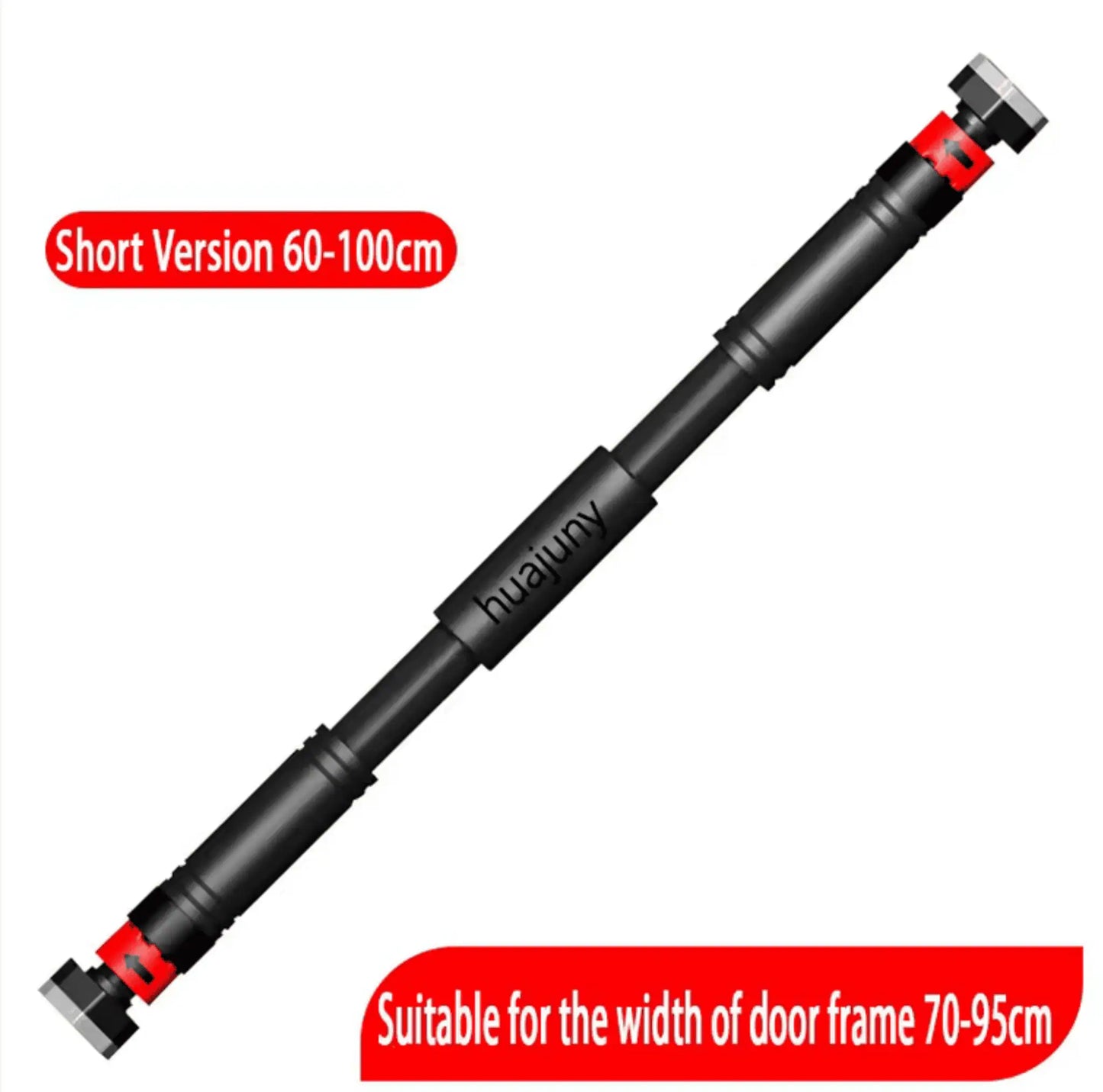 Justerbar längd för anpassning till olika dörrbredder