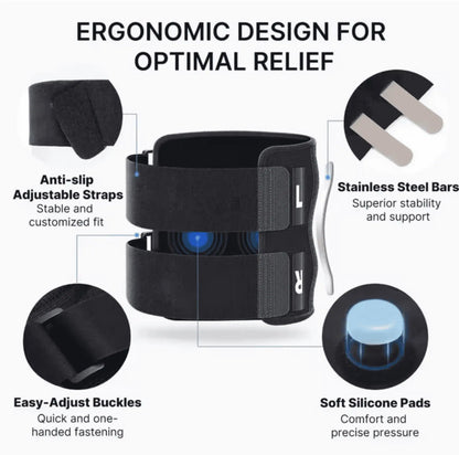 Justerbart vadstöd med kardborreband för individuell passform