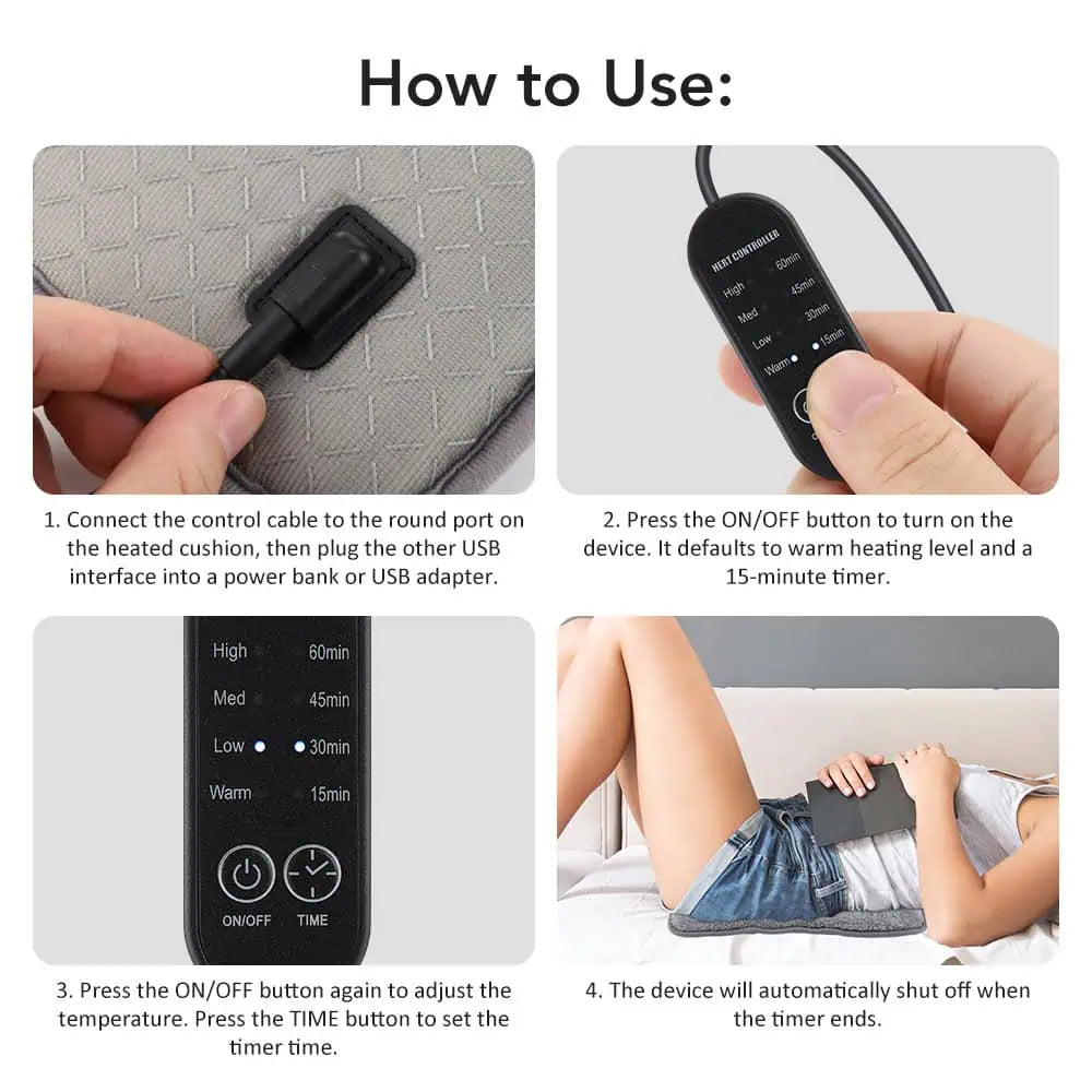 Elektrisk varmepude - USB