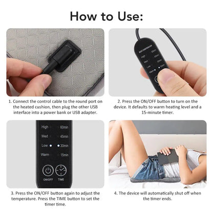 Elektrisk varmepude - USB